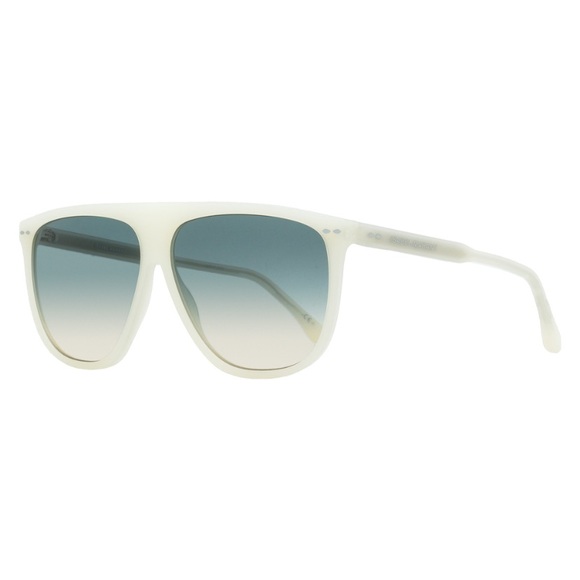 NEW Isabel Marant 61mm Gradient Flat Top Oversized Sunglasses in Ivory - Picture 1 of 7
